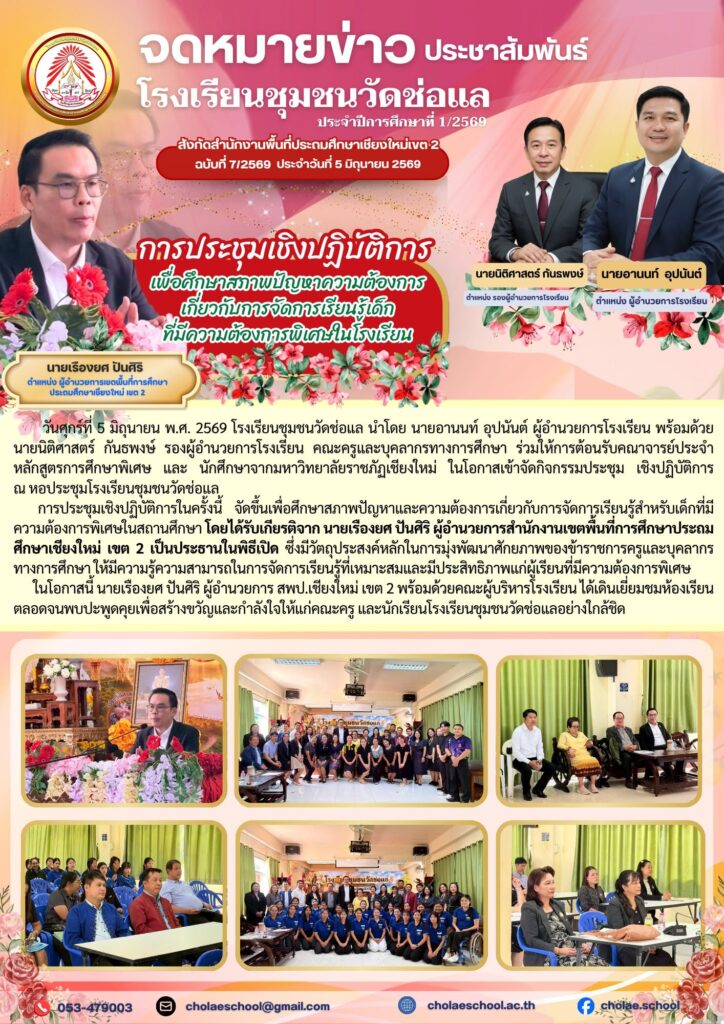 การศึกษาสภาพปัญหาและความต้องการเกี่ยวกับการจัดการเรียนรู้สำหรับเด็กที่มีความต้องการพิเศษในสถานศึกษา
